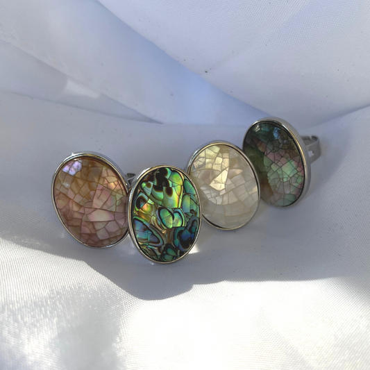 Abalone Shell Ring